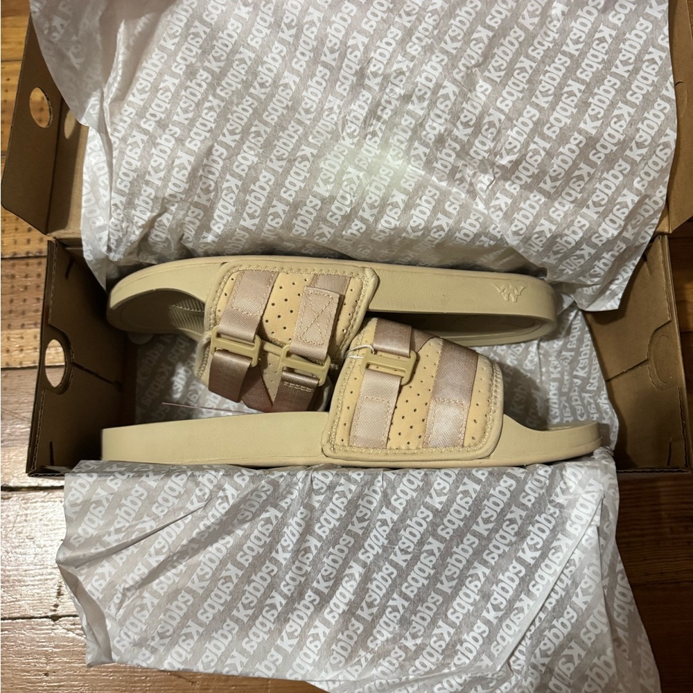 Kappa Luria 1 Slides Beige- Beige LT Size 10 Unisex